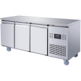 Congélateur de comptoir commercial à 3 portes - Congélateur de préparation en acier inoxydable 1794×700×850 mm (Classe énergétique D) | Adexa SUP110 Congélateur de comptoir commercial à 3 portes - Congélateur de préparation en acier inoxydable 1794×700×850 mm (Classe énergétique D) | Adexa SUP110