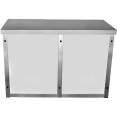 Armoire murale commerciale avec portes vitrées en acier inoxydable 1000 x 400 x 650 mm | Adexa SWCGD100402 Armoire murale commerciale avec portes vitrées en acier inoxydable 1000 x 400 x 650 mm | Adexa SWCGD100402
