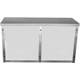 Armoire murale commerciale avec portes vitrées en acier inoxydable 1200 x 400 x 650 mm | Adexa SWCGD120402 Armoire murale commerciale avec portes vitrées en acier inoxydable 1200 x 400 x 650 mm | Adexa SWCGD120402