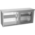 Armoire murale commerciale avec portes vitrées en acier inoxydable 1400 x 400 x 650 mm | Adexa SWCGD140402