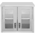 Armoire murale commerciale avec portes vitrées en acier inoxydable 800 x 400 x 650 mm | Adexa SWCGD80402 Armoire murale commerciale avec portes vitrées en acier inoxydable 800 x 400 x 650 mm | Adexa SWCGD80402