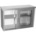 Armoire murale commerciale avec portes vitrées en acier inoxydable 1200 x 400 x 800 mm | Adexa SWCGDHH120402 Armoire murale commerciale avec portes vitrées en acier inoxydable 1200 x 400 x 800 mm | Adexa SWCGDHH120402