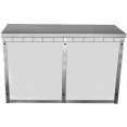 Armoire murale commerciale avec portes vitrées en acier inoxydable 1200 x 400 x 800 mm | Adexa SWCGDHH120402 Armoire murale commerciale avec portes vitrées en acier inoxydable 1200 x 400 x 800 mm | Adexa SWCGDHH120402