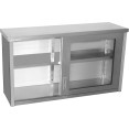Armoire murale commerciale avec portes vitrées en acier inoxydable 1400 x 400 x 800 mm | Adexa SWCGDHH140402 Armoire murale commerciale avec portes vitrées en acier inoxydable 1400 x 400 x 800 mm | Adexa SWCGDHH140402