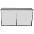Armoire murale commerciale avec portes vitrées en acier inoxydable 1400 x 400 x 800 mm | Adexa SWCGDHH140402 Armoire murale commerciale avec portes vitrées en acier inoxydable 1400 x 400 x 800 mm | Adexa SWCGDHH140402