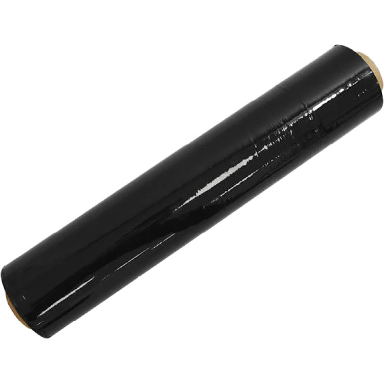 Film étirable PE premium 17 μm, 40 cm × 300 m, mandrin 2″, noir | Adexa SWRAP26