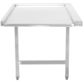 Table de déchargement côté gauche 1100 x 650 x 850 mm Sans étagère inférieure Sans dosseret Acier inoxydable | Adexa SWT11065R