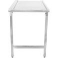 Table de déchargement côté gauche 1100 x 650 x 850 mm Sans étagère inférieure Sans dosseret Acier inoxydable | Adexa SWT11065R