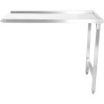Table de déchargement côté droit 600 x 650 x 850 mm Sans étagère inférieure Sans dosseret Acier inoxydable | Adexa SWT6065L