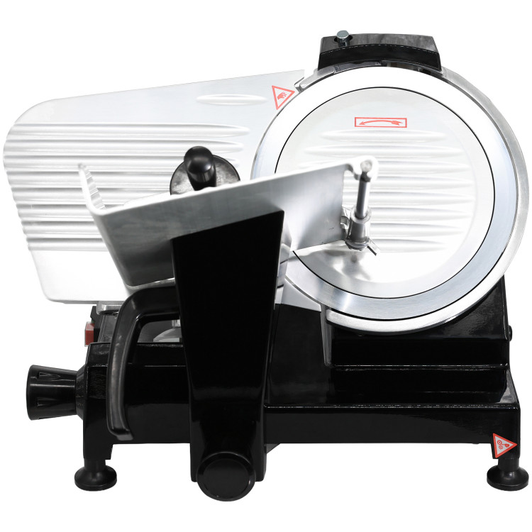 Trancheuse à viande professionnelle haut de gamme 250 mm (10 po) - Corps en aluminium avec revêtement noir - Dimensions : 560 × 465 × 420 mm | Adexa SY250ABLACK Trancheuse à viande professionnelle haut de gamme 250 mm (10 po) - Corps en aluminium avec revêtement noir - Dimensions : 560 × 465 × 420 mm | Adexa SY250ABLACK
