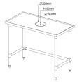 Table d'élimination des déchets professionnelle en acier inoxydable, 4 côtés relevés, bord marin, 2000 x 600 x 900 mm | Adexa WHDW20060 Table d'élimination des déchets professionnelle en acier inoxydable, 4 côtés relevés, bord marin, 2000 x 600 x 900 mm | Adexa WHDW20060