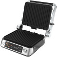 Gril électrique intelligent professionnel avec plaques antiadhésives 23×29 cm, 2200 W, 372×355×181 mm | Adexa TCCK104