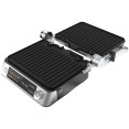 Gril électrique intelligent professionnel avec plaques antiadhésives 23×29 cm, 2200 W, 372×355×181 mm | Adexa TCCK104