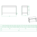 Table de travail professionnelle Étagère inférieure en acier inoxydable 800x600x900mm | Adexa THATS86