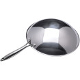 Poêle Wok Professionnel Fond Rond Inox 13.5''/340mm | Adexa SP13410