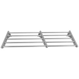 Étagère murale pliable commerciale en acier inoxydable 1600×400×230 mm, 5 tubes | Adexa TRW51640