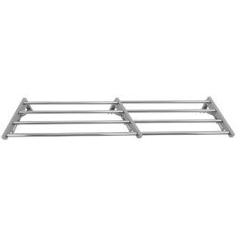 Étagère murale pliable commerciale en acier inoxydable 1800×300×230 mm, 4 tubes | Adexa TRW51830