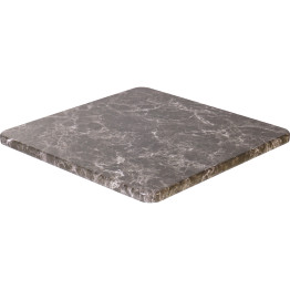 Plateau de table carré sans joint en marbre noir 30x30" | Adexa TT3030BLACKMARBLE