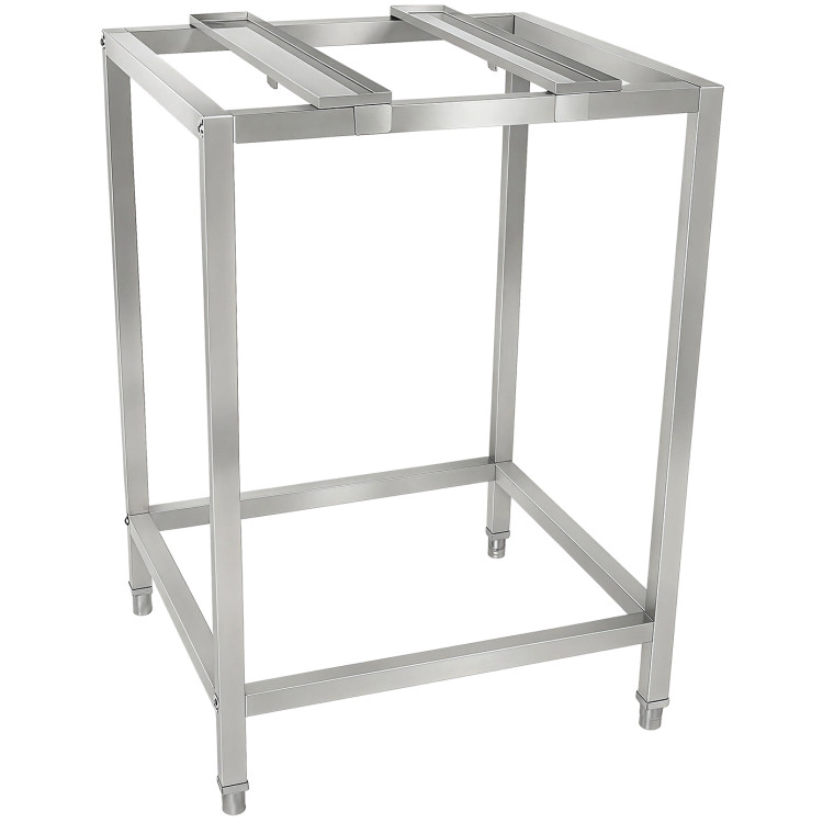 Support de four en acier inoxydable avec barre de maintien mobile 595 x 535 x 850 mm | Adexa WAN106