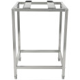 Support de four en acier inoxydable avec barre de maintien mobile 595 x 535 x 850 mm | Adexa WAN106