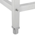 Support de four en acier inoxydable avec barre de maintien mobile 595 x 535 x 850 mm | Adexa WAN106