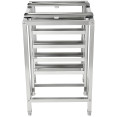 Support de four en acier inoxydable à 5 niveaux avec rails GN2/3 et GN1/2 595 x 535 x 850 mm | Adexa WAN108