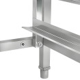 Support de four en acier inoxydable à 5 niveaux avec rails GN2/3 et GN1/2 595 x 535 x 850 mm | Adexa WAN108