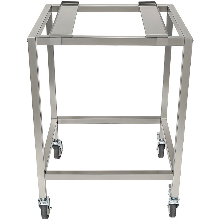 Support de four en acier inoxydable avec barre de maintien mobile 595 x 535 x 850 mm | Adexa WAN114