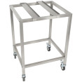 Support de four en acier inoxydable avec barre de maintien mobile 595 x 535 x 850 mm | Adexa WAN114