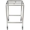 Support de four en acier inoxydable avec barre de maintien mobile 595 x 535 x 850 mm | Adexa WAN114