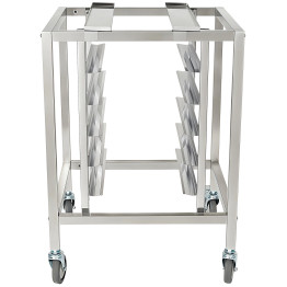 Support de four en acier inoxydable à 5 niveaux avec rails GN2/3 et GN1/2, 595 x 535 x 850 mm | Adexa WAN116
