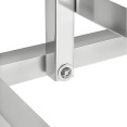 Support de four en acier inoxydable à 5 niveaux avec rails GN2/3 et GN1/2, 595 x 535 x 850 mm | Adexa WAN116