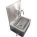 Lavabo professionnel Lave-mains Commande au genou Acier inoxydable | Adexa WB002