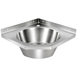 Lavabo d'angle mural avec dosseret de 40 mm, 360 x 360 mm | Adexa WBR50A Lavabo d'angle mural avec dosseret de 40 mm, 360 x 360 mm | Adexa WBR50A