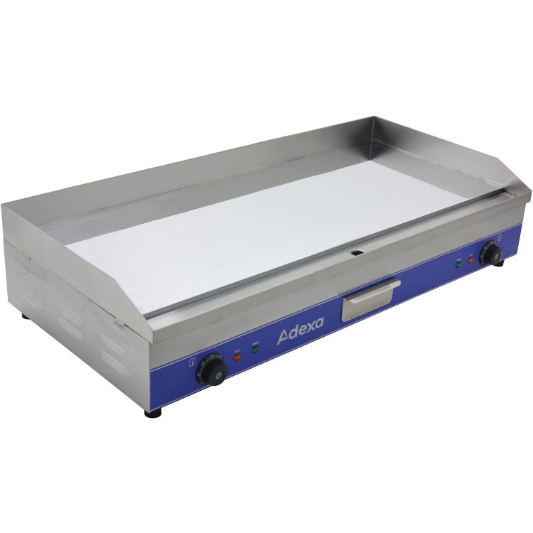 Plaque de cuisson électrique commerciale à miroir, 2 zones, 6 kW, à poser sur table | Adexa WG1000SD