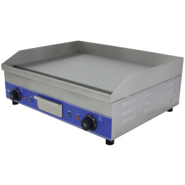Plaque de cuisson électrique professionnelle en acier inoxydable à double commande, 5 kW, 600 × 490 × 230 mm | Adexa WG600S
