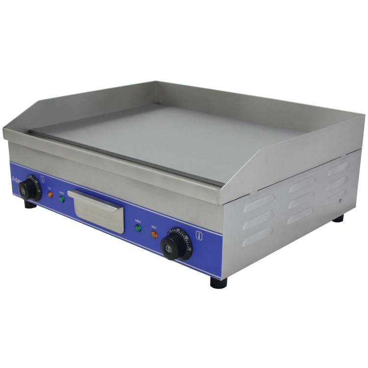 Plaque de cuisson électrique professionnelle en acier inoxydable à double commande, 5 kW, 600 × 490 × 230 mm | Adexa WG600S