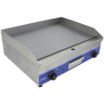 Plaque de cuisson électrique professionnelle en acier inoxydable à double commande, 5 kW, 600 × 490 × 230 mm | Adexa WG600S