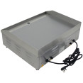 Plaque de cuisson électrique professionnelle en acier inoxydable à double commande, 5 kW, 600 × 490 × 230 mm | Adexa WG600S