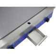 Plaque de cuisson électrique professionnelle en acier inoxydable à double commande, 5 kW, 750 × 490 × 230 mm | Adexa WG750S