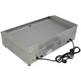 Plaque de cuisson électrique professionnelle en acier inoxydable à double commande, 5 kW, 750 × 490 × 230 mm | Adexa WG750S
