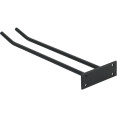 Porte-verres à vin Noir Fixation murale Longueur 300 mm 3 verres à vin | Adexa WGA18500300B