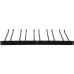 Porte-verres à vin Noir Fixation murale Longueur 400 mm 20 verres à vin | Adexa WGA58500400B