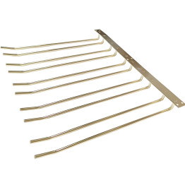 Porte-verres à vin Doré Plafonnier Longueur 400 mm 20 verres à vin | Adexa WGB58500400G