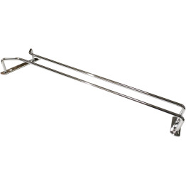 Porte-verres à vin Argent Plafonnier Longueur 400 mm 5 verres à vin | Adexa WGR116S