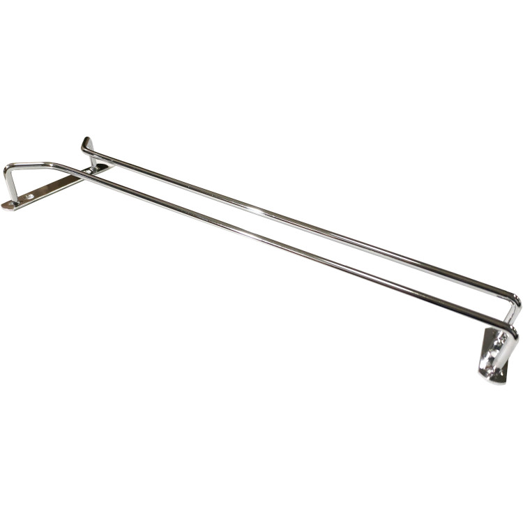 Porte-verres à vin Argent Plafonnier Longueur 400 mm 5 verres à vin | Adexa WGR116S
