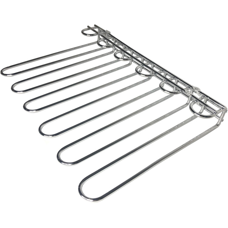 Porte-verres à vin Argent Plafonnier Longueur 450 mm 20 verres à vin | Adexa WGR5S