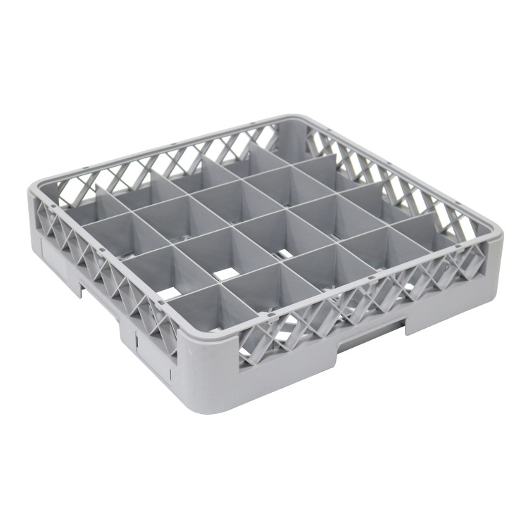 Étagère à tasses/verres professionnelle 20 compartiments 500 x 500 x 100 mm Gris | Adexa WH060C20