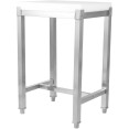 Support de planche à découper professionnel en acier inoxydable avec bloc à découper en polyéthylène 500 x 400 x 750 mm | Adexa WH505670