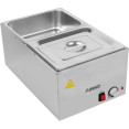 Bain-marie commercial comprenant 2 récipients GN 1/2 avec couvercle | Adexa WH706612